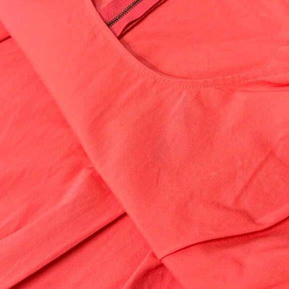 MARNI Sleeveless Pleated Shift Dress in Coral Poplin Size 42 IT (US 6) - Picture 7 of 14